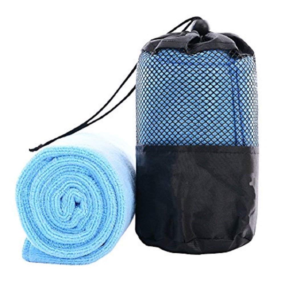 iLett Microfiber Sport and Gym Towel Royal Blue with Black MESH BAG 16 x 48 inches&nbsp; - image 1 of 10