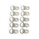 thumbnail image 2 of Guardurnaity 10 UNIDS Anillo Hebilla D Anclas Anillos Resistencia al desgaste Color sólido Hebillas de encuadernación portátiles Bolsa Zapatos Accesorios de disfraces Plata, 2 of 6