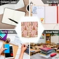 thumbnail image 6 of FORMRS 1-Subject Spiral Notebook 8" x 5" College Ruled 60 Refillable Sheet A5 Hard Cover, Beige Gingerbread Houses, 6 of 7