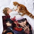 thumbnail image 2 of Jujutsu Kaisen anti-pilling, suave, ligera, esponjosa y acogedora de lujo para hogar y cocina – Perfecta para niños y adultos,150X120cm, 2 of 6