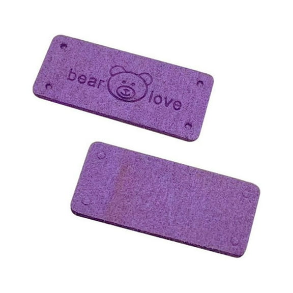 10Pcs Hand Made With Love Labels Tags For Clothes Handmade PU Leather Labels DIY Hats Bags Sewing Tags Garment Accessories