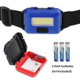 thumbnail image 3 of Paquete de 4 linternas LED para faros delanteros para adultos y niños, luz de inundación COB, lámpara de cabeza ultrabrillante, 3 of 6