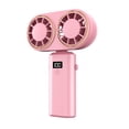 thumbnail image 1 of Inteprter Ventilador portátil recargable y fácil de limpiar para la familia, mini ventilador portátil ABS con control inteligente, ventilador Electrodomésticos rosa, 1 of 3