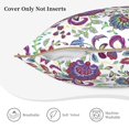 thumbnail image 3 of KLL Fairy Flower Decorative Throw Pillow Covers Velvet Soft for Couch Sofa Bedroom Living Room Outdoor (No pillow core)- 18"x18", 3 of 5