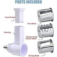 thumbnail image 4 of Orino Slicer Shredder Attachments for KitchenAid Stand Mixer Cheese Grater Attachment Compatible with All KitchenAid Stand Mixers Set of 3, 4 of 4