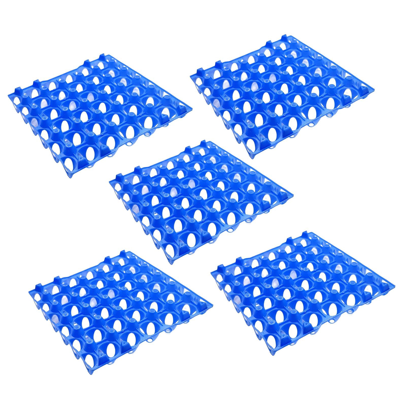 Nishiyuenyi 30 Grid Egg Tray Cabinet Egg Storage Container Egg Holder for Refrigerator 10pcs 5pcs Blue