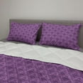 thumbnail image 2 of Vintage Comforter & Sham Bedding Set, Damask Style Repetitive Rococo Pattern Old Fashioned in Purple Shades, 3 pcs Duvet Set Microfiber Filling Quilt, 5 Sizes, Violet and Dark Purple, by Ambesonne, 2 of 4