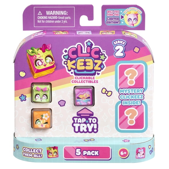 Clickeez Series 2 Mystery 5-Pack [5 RANDOM Clickable Collectibles!]