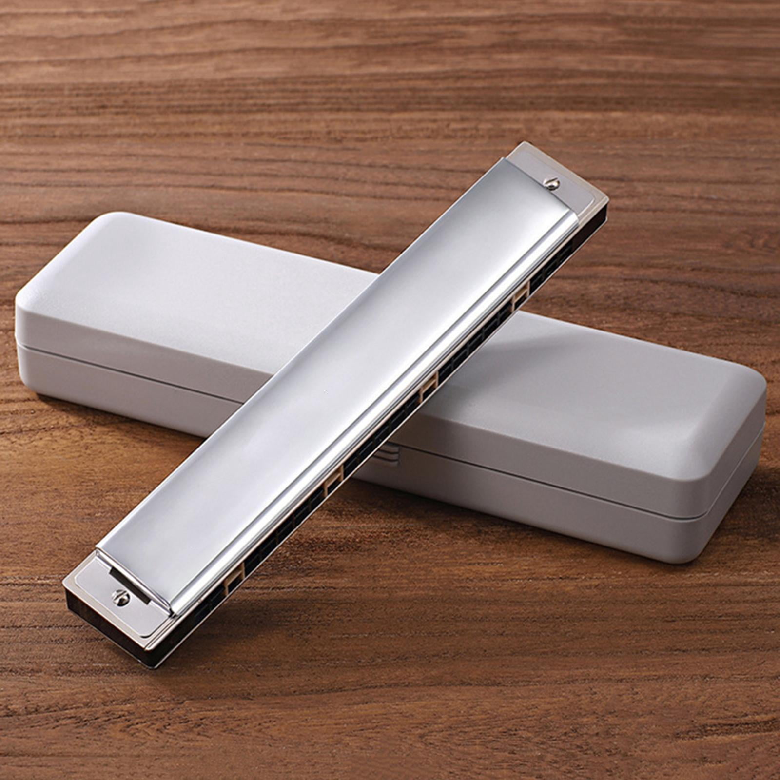 LIANXUE C for Key Harmonica 24 Holes,Performance Tremolo Harmonica for Adults Beginner K