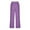 Purple, variant on HUPOM Trouser Pants For Women Cargo Pants Chinos Low Waist Rise Full Flare-Leg Purple 5XL