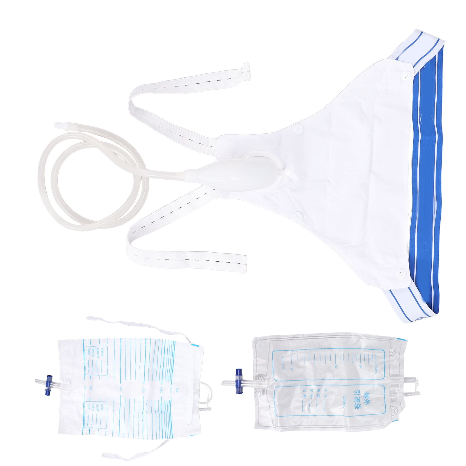 Urine Catheter Bags, Silicone Elastic Waist Belt Thickened Urethral ...