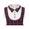 thumbnail image 4 of Girls Dress 2-in-1 School Uniform Checked Plaid Suspender Skirt 10, 4 of 7
