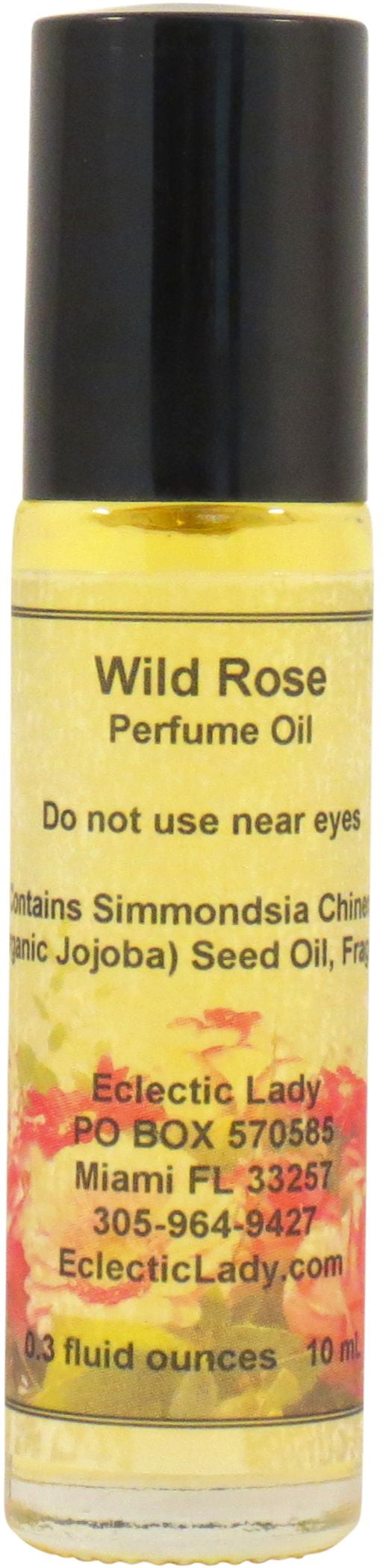 Wild Rose Perfume Oil, 1.0 Oz Portable RollOn Fragrance