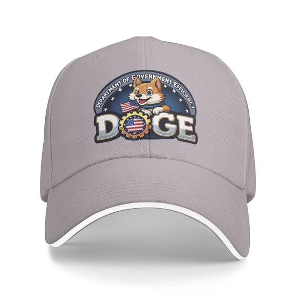Doge Logo Unisex Sandwich Cap Classic Baseball Capunisex Adjustable Casquette Dad Hat