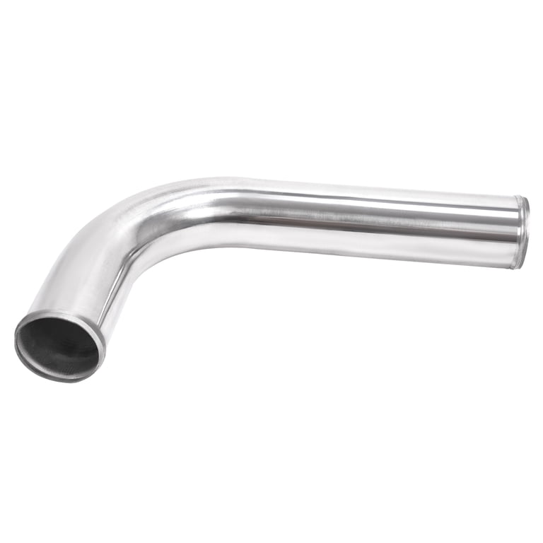 HPS Polish Intercooler Charge Pipe Hot and Cold Side with Blue Hoses 17-102P