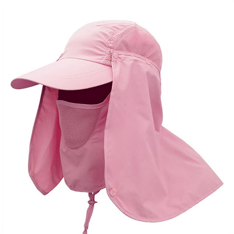 NEW YEARS CLEARANCE!Fishing Flap Caps Men Women Quick Dry Sunshade UV  Protection Removable Ear Neck Cover Outdoor Sportswear Accessories 