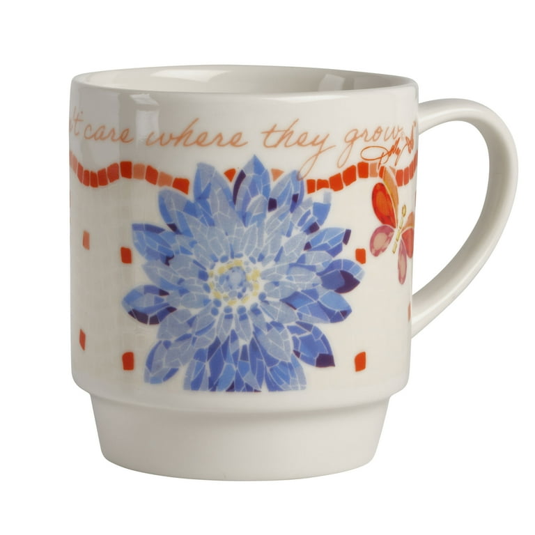 Dolly Parton Jeweled Mosaic 14 oz Mugs with Wire Rack Set of 4