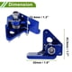 thumbnail image 4 of Espejos de motocicleta Unique Bargains para Honda CRF50, Honda CR, Suzuki RM, pedal de freno trasero, reposapiés, estribo de pie, aleación de aluminio azul, 1 Pc, 4 of 6