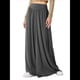 thumbnail image 1 of Pantalones Palazzo Holgados de Cintura Alta Elástica para Mujer, Informales, con Bolsillos, Holgados y Largos de Otoño Gris Oscuro S, 1 of 8