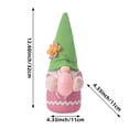 thumbnail image 4 of ICQOVD Poupée Interactive Oreilles de Lapin Ornement de Table Thème de Pâques Peluche Décorative, 4 of 6