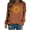 thumbnail image 2 of Patlollav Pntutb Women Long Sleeve Shirts,Ladies Sweatshirt Loose Tunic Tops, 2 of 7