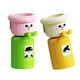 thumbnail image 5 of Vaso y soporte para cepillo de dientes, soporte para vaso de lavado, estante decorativo a prueba de polvo para enjuague bucal, organizador colgante de 2 piezas Verde Amarillo, 5 of 8