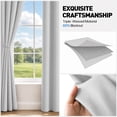 thumbnail image 3 of Greyish White Blackout Curtains, 52 x 84 inch Drapes Set of 2 Panels, Thermal Insulated Room Darkening Curtains for Bedroom Living Room, Privacy Protection&Noise Reduce, 3 of 8