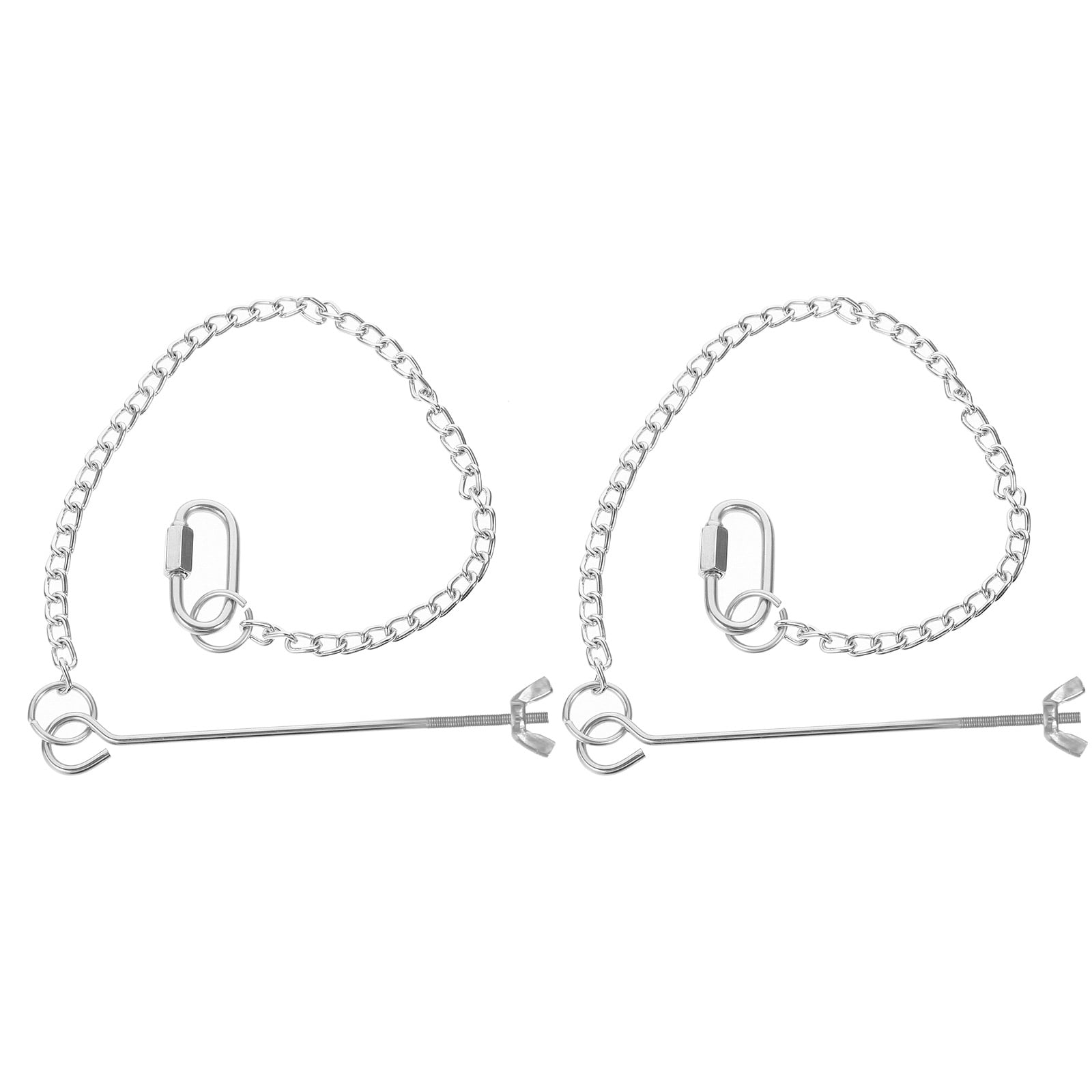 FOMIYES 2Pcs Stainless Steel Bird Feeder Hanging Fruit Fork for Parrot Finch Canary Cage Use
