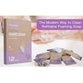 thumbnail image 6 of Flowcheer Foaming Hand Soap Tablets Refill 12 Packs-Makes 12x8 fl oz Bottles-Hydrating Hand Soap-Lavender, 6 of 7