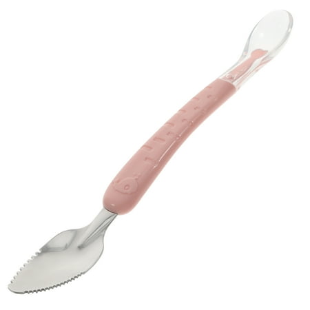 

HOMEMAXS Scraping Spoon Zigzag Spoon Double-headed Spoon Infant Feeding Tool