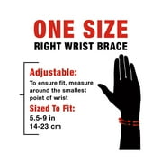 ACE Brand Carpal Tunnel Wrist Stabilizer, Right Wrist, Firm Stability, All Day Wear, 1 Support