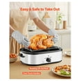 thumbnail image 5 of Roaster Oven, 18QT Electric Roaster Oven, 150-450°F Adjustable Temperature Electric Roasting Pan with Self-Basting Lid, Cool-Touch Handle, Defrost & Warm Function, Stainless Steel Turkey Ovens, 5 of 5