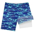 thumbnail image 5 of FASHOFT Boys Swim Trunks with Compression Liner Hawaiian Printing Boxer Brief Bathing Suit Quick Dry Beach Poor Swimsuit Kids Swim Shorts Blue, 5 of 5