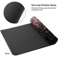 thumbnail image 6 of Rose Gold Glitter Black Gaming Mouse Pad Large XL Long Extended Pads Big Mousepad Keyboard Mouse Mat Desk Pad Home Office Decor Accessories for Computer Pc Laptop, 6 of 6