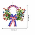 thumbnail image 2 of Corona Violeta, Decoración Festiva para Puerta, Decoración Veraniega Duradera, Centro de Mesa Fácil de Colgar, Celebración Del Día de La Independencia, Regalo para Familiares y Amigos, Diseño Resiste, 2 of 7