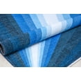 thumbnail image 4 of Elizabeth Sutton MI45B Violets Are Blue Abstract Modern Blue Area Rug, 2'7" x 8', 4 of 6