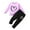 01# Purple, variant on Toddler Outfits for Girls Boy Girls' Valentine'S Day Long Sleeve Heart Print Sweatshirt Jogger Pants Toddler Girl Clothes