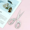 thumbnail image 4 of Multibey 6.3-Inch Rhinestone Scissors - Stainless Steel Cute Scissors for Office, Home & Crafting, Decorative Bling Handle Paper Cutting Tool ., 4 of 7