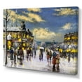 thumbnail image 2 of Designart Paris en Noël Hiver I Art Mural Traditionnel sur Toile, 2 of 4