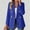 Royal Blue, variant on UDAUDU Blazer for Women Business Casual Double Breasted Long Sleeve Slim Fit Office Suit Jackets Work Outfits Khaki XL