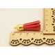 thumbnail image 2 of Colgantes de cuero con borlas, paquete de 120 mini borlas de gamuza sintética Borla de gamuza, 2 of 5