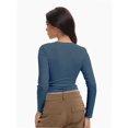 thumbnail image 4 of Women’s Basic Skinny Crop Top Tee Shirt Short Sleeve Workout Round Neck Cropped Tshirt, 4 of 6