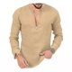 thumbnail image 1 of Camisa De Manga Larga De Lino Con Cuello En V Profundo De Co, 1 of 1