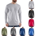 thumbnail image 6 of GEWSEY Long Sleeve Shirts for Men UPF 50+ Sun Shirts UV Protection Rash Guard Swim Shirts Fishing Summer Athletic (Blue, L), 6 of 9