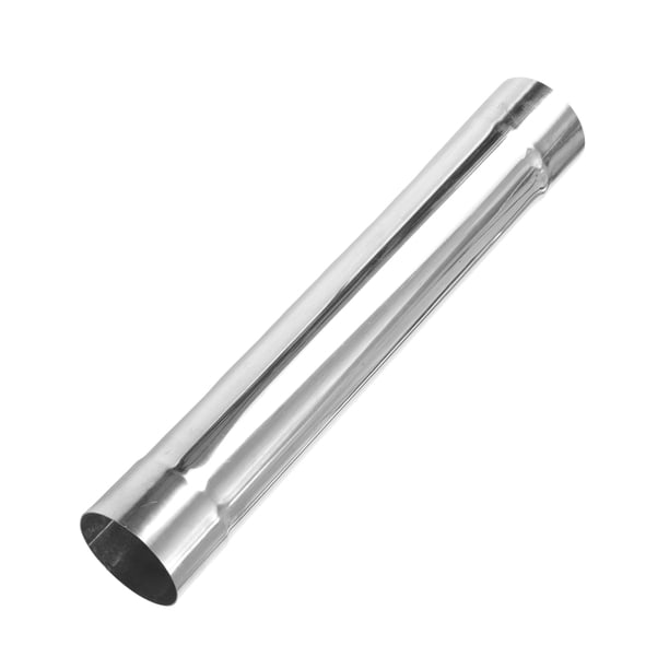 Tubo de escape recto de 3" OD Unique Bargains T304 Acero inoxidable DIY Tubo modificado para automóvil Longitud de 18 pulgadas Doble expansión en los extremos Pulido de superficie