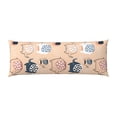 thumbnail image 2 of KLL Ultra Soft Microfiber Body Pillow Cover/Pillowcases 20"x54" with Hidden Zipper Closure-Cute Ink Drawn Elephants, 2 of 8