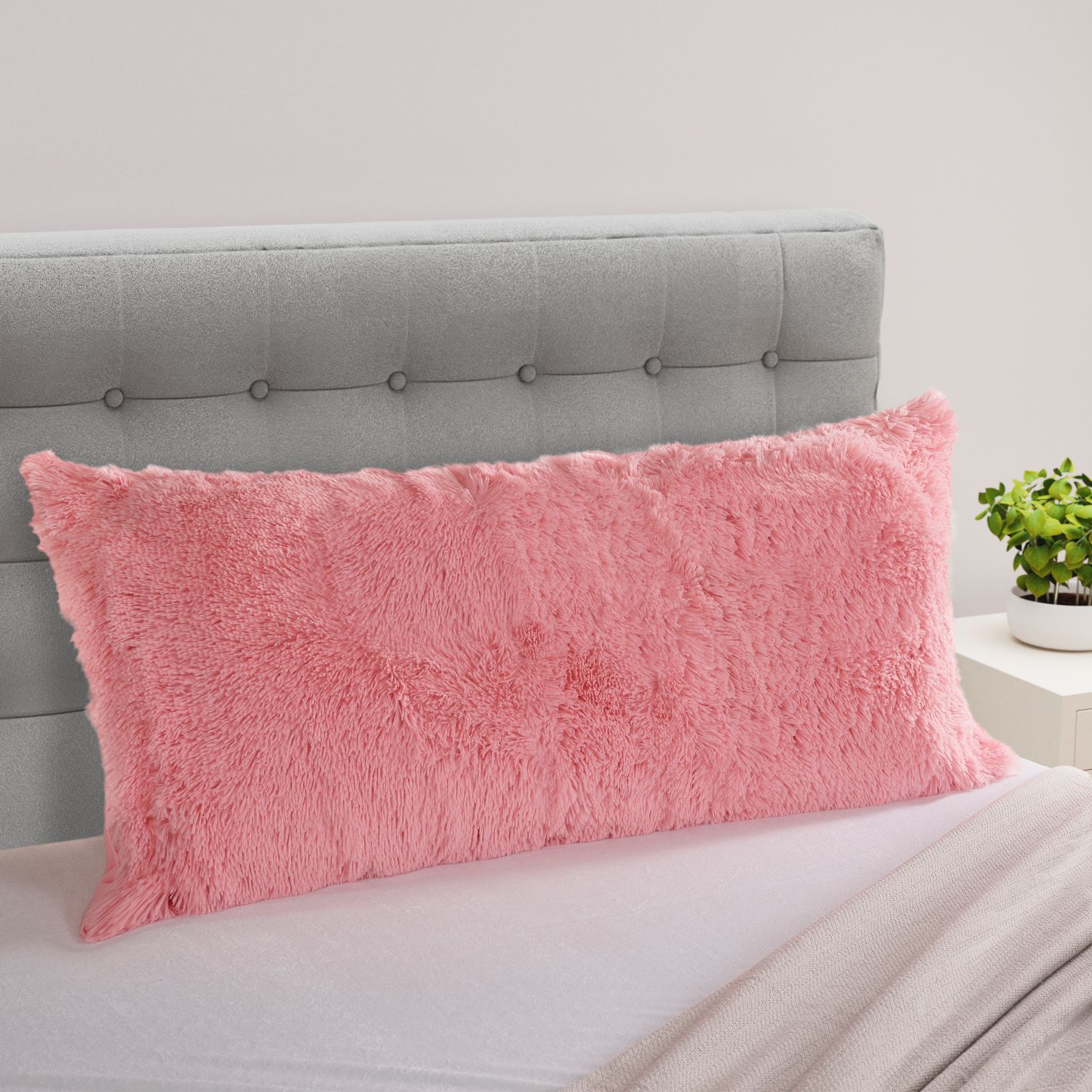 Your Zone Fluffy Body Pillow Multiple Colors