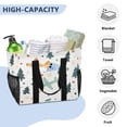 thumbnail image 5 of Large Hand-Held Storage Bag Kitchen Reusable Grocery Bags， Travel Tote Bags， Waterproof Tote，Laundry Bag，Beach Bag， Pool Bag Christmas Cute Plane, 5 of 8