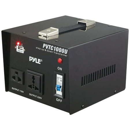 500w Voltage Converter - Pyle Pro PVTC1000U Step Up & Step Down Voltage Converter Transformer (1000 Watt)