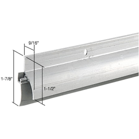 Aluminum Finish Door Sweep-Rain Drip Combination for 36" Door
